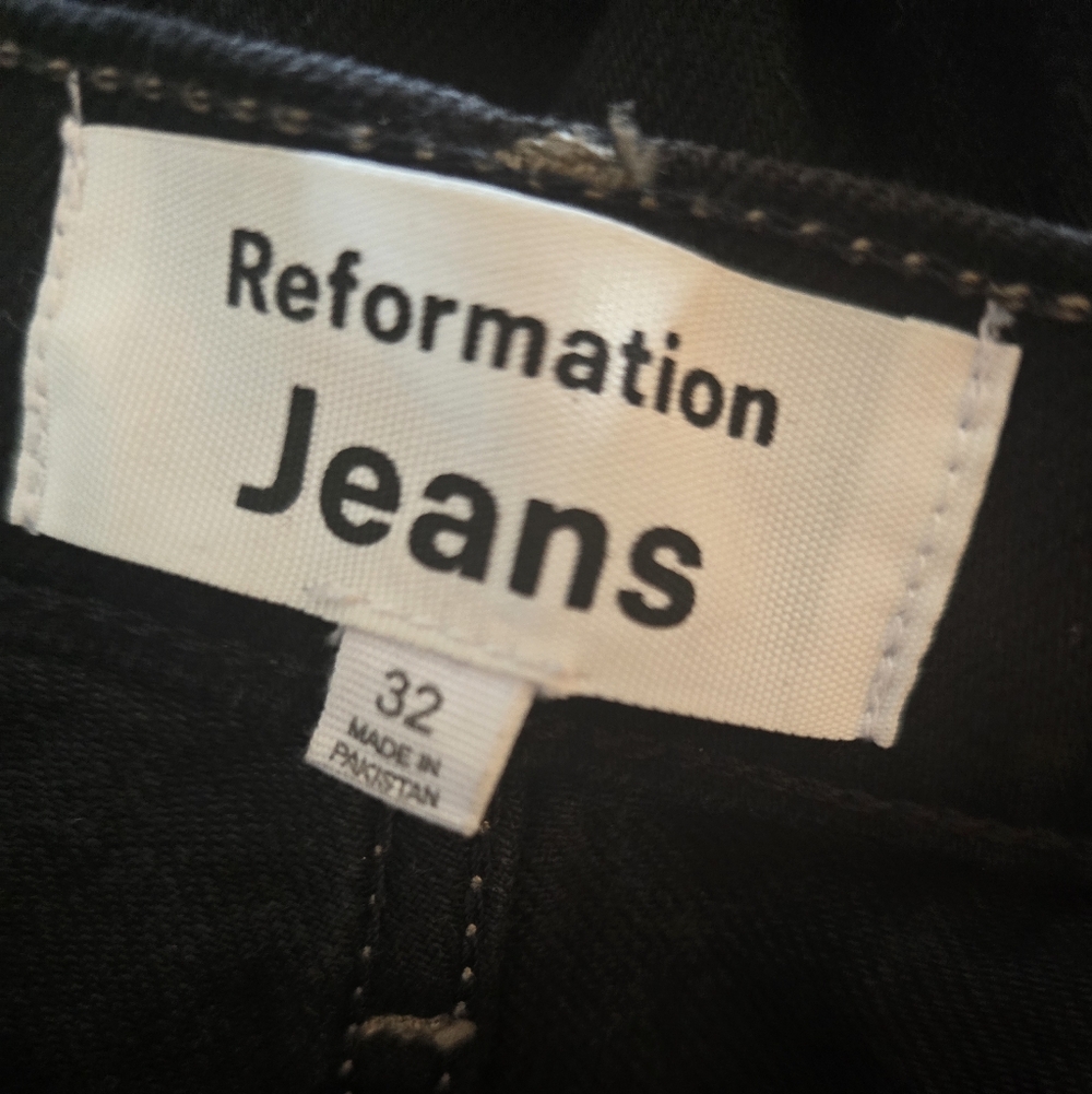Reformation Alyssa High Rise Wide Leg Long Jeans, Size 32 - Picture 10 of 13